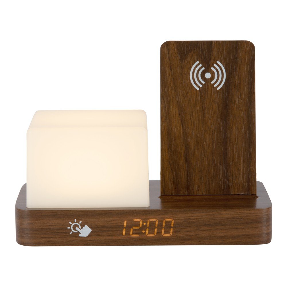 Budzik cyfrowy/stołowy  z ładowarką bezprzewodową Retro LED Night Light – Karlsson