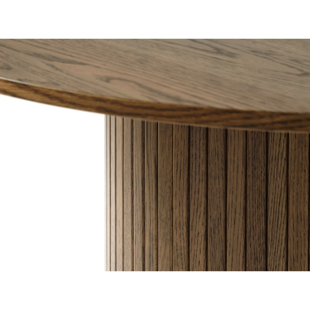 Okrągły stół w dekorze dębu ø 120 cm Nola – Unique Furniture (zdjęcie 7)
