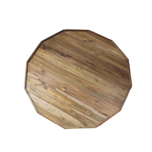 Stolik z drewna tekowego HSM Collection Diamond, Ø 90 cm-image-4