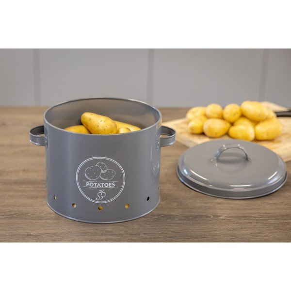 Stalowy pojemnik na żywność na ziemniaki Secret Du Potager – Esschert Design-image-1