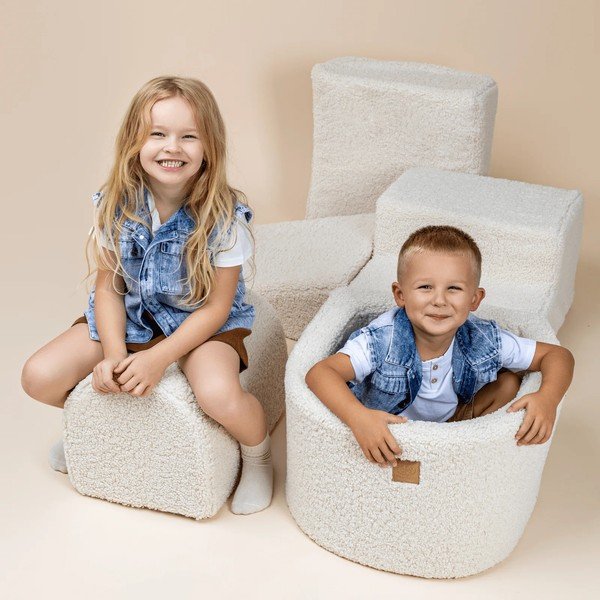 Kremowy sztruksowy piankowy plac zabaw 5 szt. wysokość 30 cm 250x45 cm Montessori – Meowbaby-image-3
