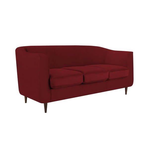 Czerwona aksamitna sofa Kooko Home Glam, 175 cm-image-3