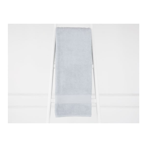 Jasnoniebieski ręcznik bawełniany Elone, 90x150 cm