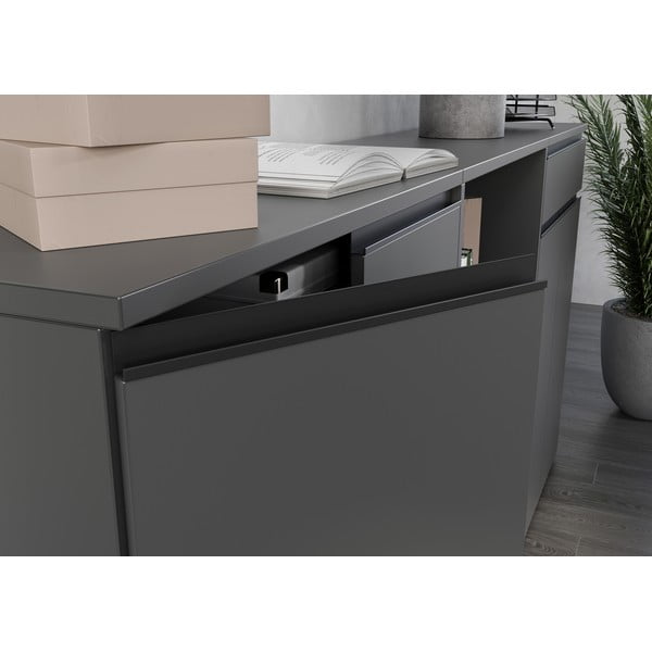 Antracytowa szafka 81x120 cm Bedano – Germania-image-4
