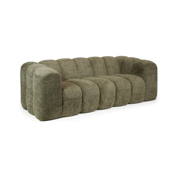 Ciemnozielona sofa 214 cm Gajos – Marckeric