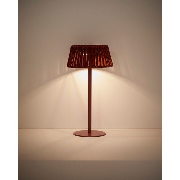 Lampa zewnętrzna stołowa/przenośna LED solarna (wysokość 30 cm) Aldet – Kave Home-image-2