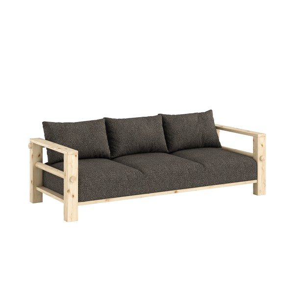 Ciemnoszara sofa 225 cm Bare – Karup