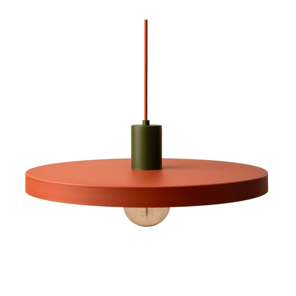 Ceglasta metalowa lampa wisząca ø 40 cm Ori – Micadoni