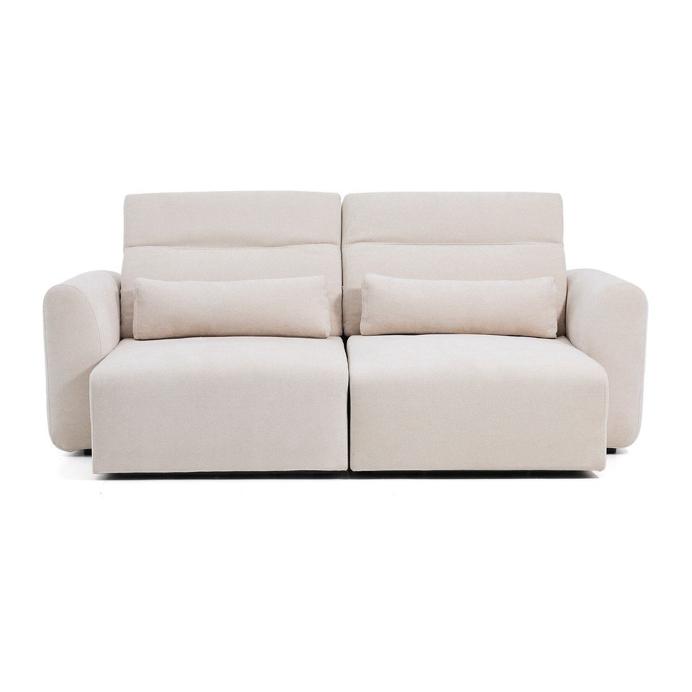 Beżowa częściowo rozkładana/rozkładana sofa z tkaniny szenilowej z szezlongiem 240 cm Lares – Kave Home (zdjęcie 7)