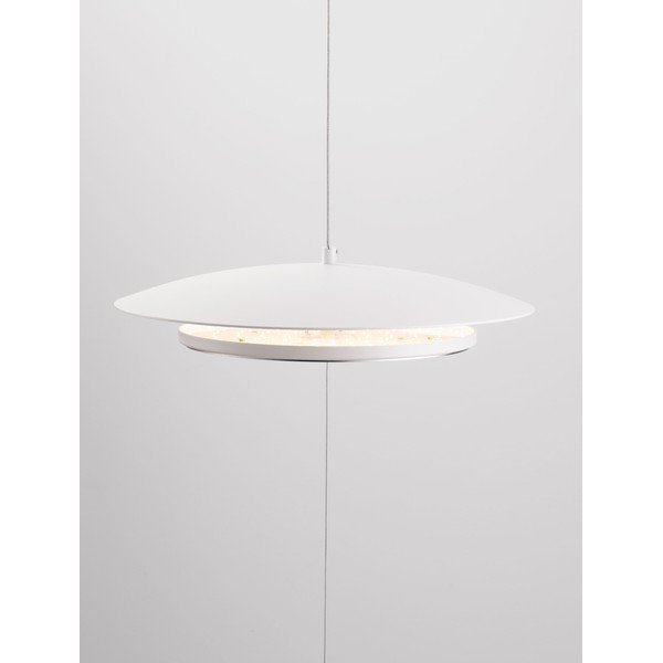 Aluminiowa lampa stojąca LED ze ściemniaczem w matowym białym kolorze (wysokość 330 cm) Olos – Nova Luce-image-3
