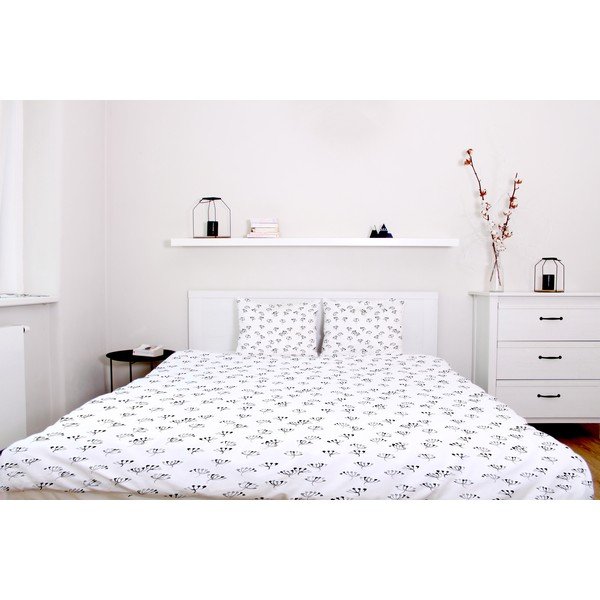 Pościel dwuosobowa Butter Kings z satyny bawełnianej Autumn Flies, 200x200 cm-image-1