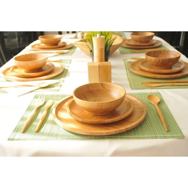 Bambusowy zestaw sztućców Bambum, 18 szt.-image-1