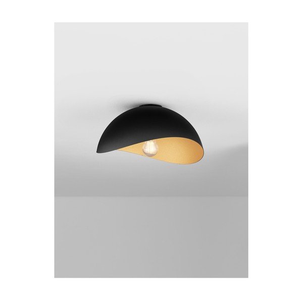 Metalowa lampa sufitowa w kolorze matowej czerni/w kolorze złota Opsi – Nova Luce-image-3