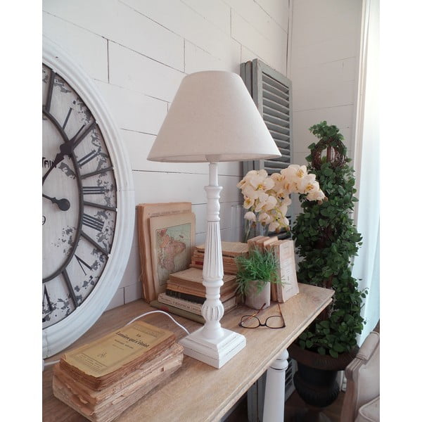 Lampa stołowa White Antique, 30x61 cm