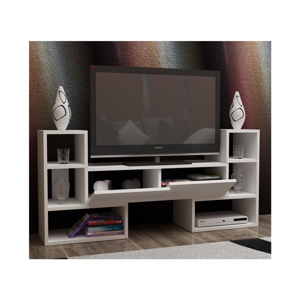 Biały stolik pod TV Mobito Design Sharp-image-1