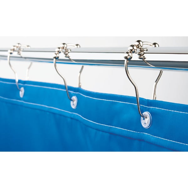 Haczyki do zasłony prysznicowej w kolorze srebra z połyskiem zestaw 12 szt. 3,5 cm Anello – Spirella-image-1