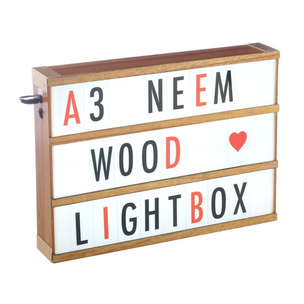 Oświetlenie dekoracyjne z 85 znakami Gingersnap Neen Wood A3