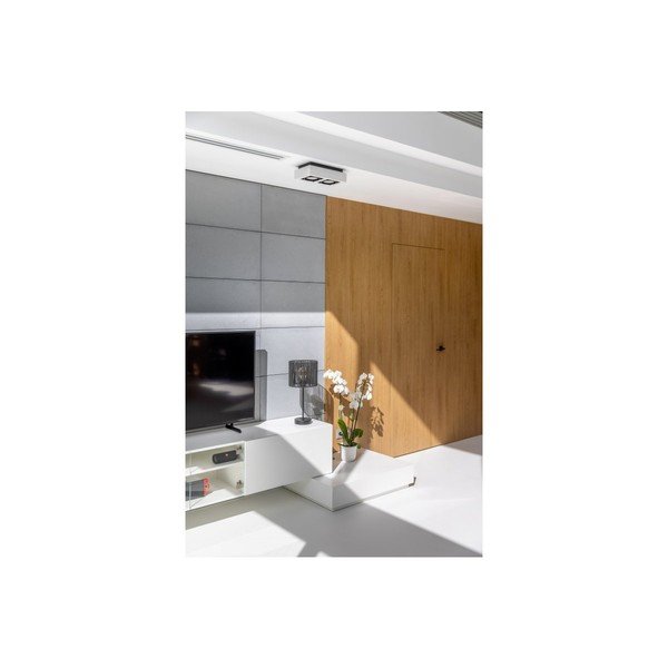 Biała lampa sufitowa z metalowym kloszem 34x18,5 cm Loid – GTV-image-4