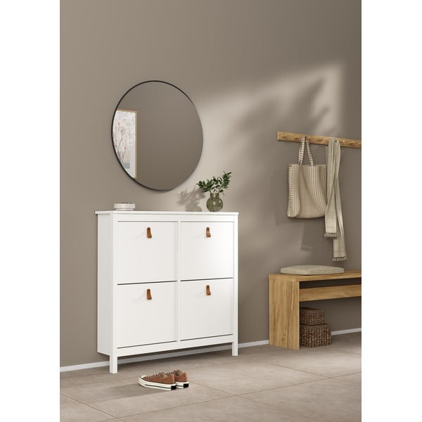 Biała uchylna szafka na buty Madrid – Tvilum-image-1