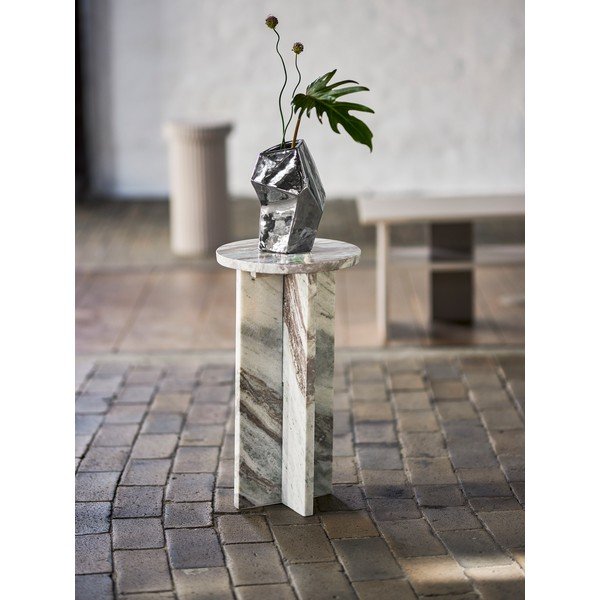 Marmurowy okrągły stolik ø 30 cm Jasmia – Bloomingville-image-1