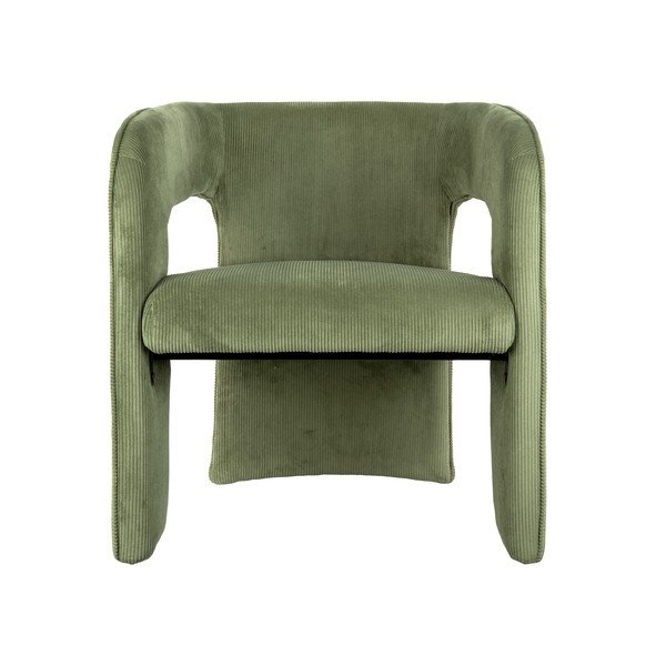 Zielony sztruksowy fotel Vigor – Leitmotiv-image-2