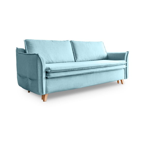 Jasnoniebieska rozkładana sofa 225 cm Charming Charlie – Miuform