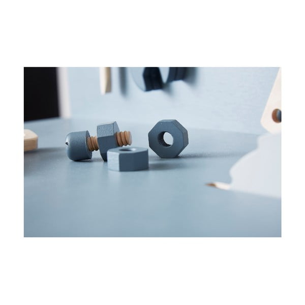 Zestaw drewnianych śrubek i kołków do zabawy Flexa Play Toolbox-image-1