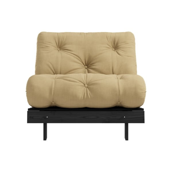 Musztardowy fotel Roots Black Night – Karup Design-image-3