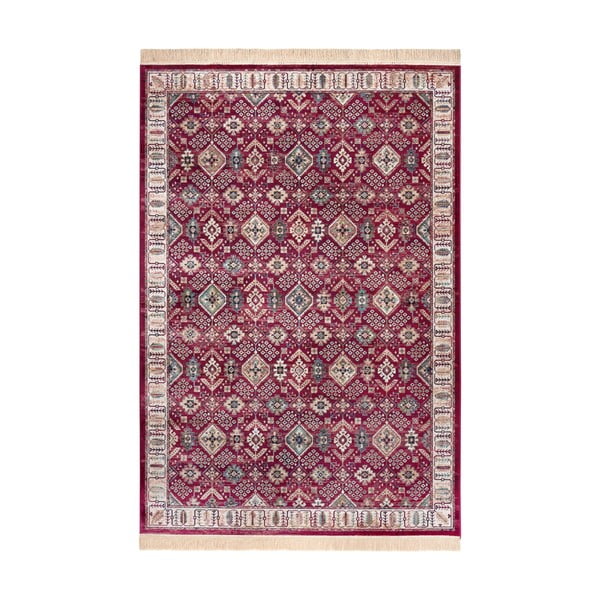 Czerwony dywan z domieszką bawełny Nouristan, 160x230 cm