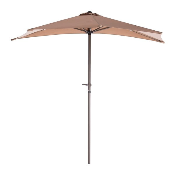 Beżowy parasol ogrodowy ø 240 cm – LDK Garden