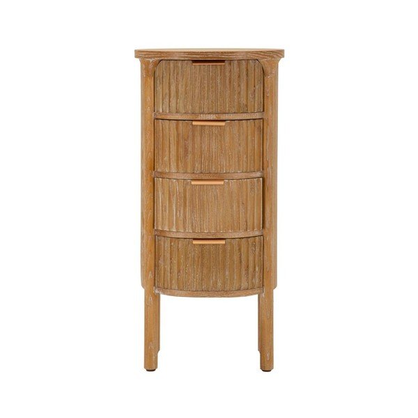 Szafka z litego drewna jodłowego w naturalnym kolorze 38x82x33,5 cm Gothenburg – Mauro Ferretti