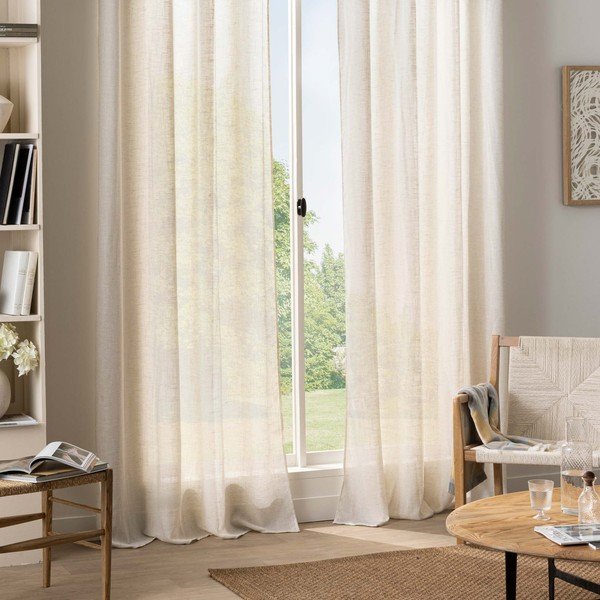 Kremowa zasłona 140x240 cm Yoko – douceur d'intérieur-image-3