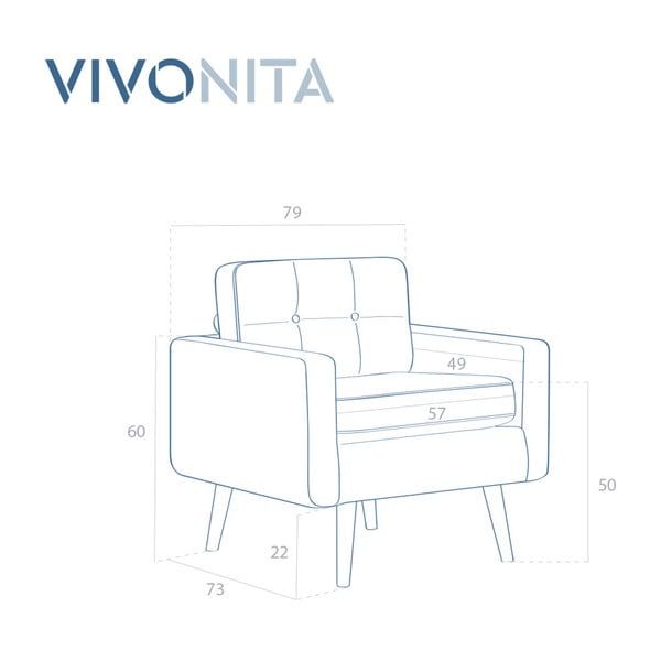 Pastelowo-fioletowy fotel Vivonita Ina-image-1