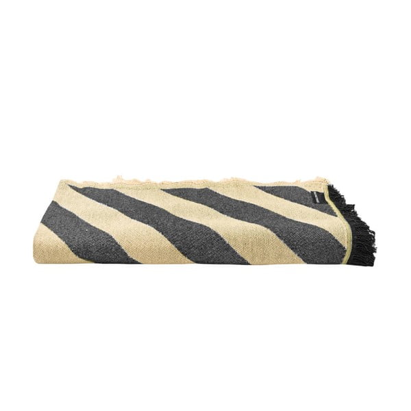 Czarna/beżowa narzuta na łóżko dwuosobowe 240x240 cm Black Lines – Really Nice Things-image-2