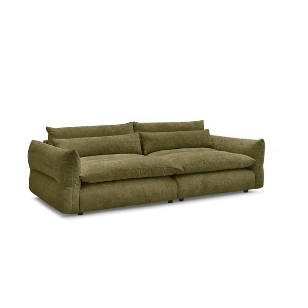 Zielona sofa z tkaniny szenilowej 276 cm Neil – Bobochic Paris-image-2