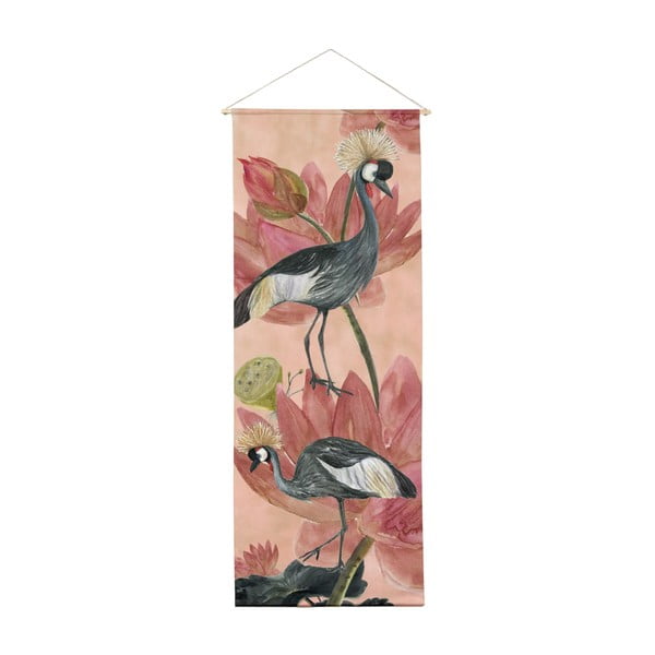 Gobelin 40x155 cm Flores y Gruas – Madre Selva