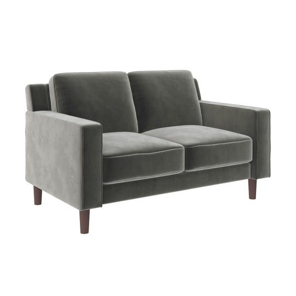 Szara aksamitna sofa 83 cm Brynn – Støraa-image-2
