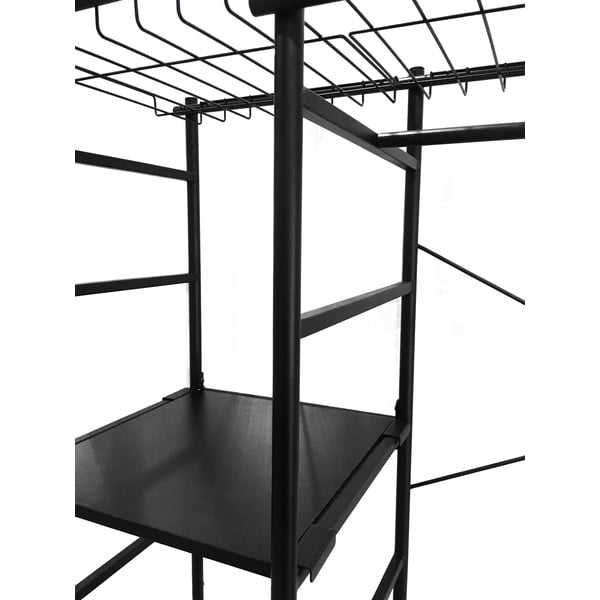 Czarny regał do szafy garderobianej Kave Home Storn, wys. 182 cm-image-3