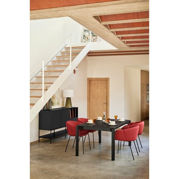 Czarna komoda 166x98x45 cm Platt – Teulat-image-2