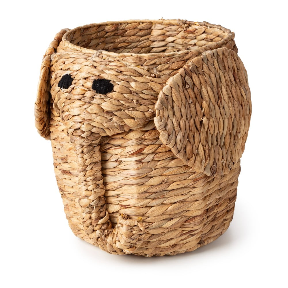 Dziecięcy kosz na zabawki z hiacyntu wodnego w naturalnym kolorze ø 30x35 cm Elephant – Compactor (zdjęcie 10)