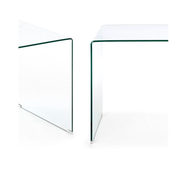 Szklane biurko 70x125 cm Burano – Kave Home-image-2