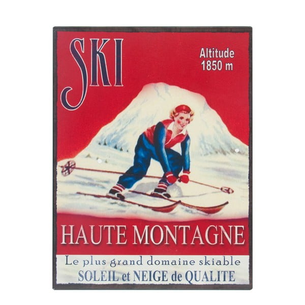 Tabliczka Antic Line Ski, 25x33 cm