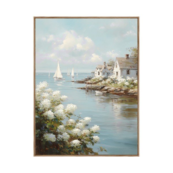 Obraz drukowany z ramą w zestawie 60x80 cm Quiet Bay – Styler