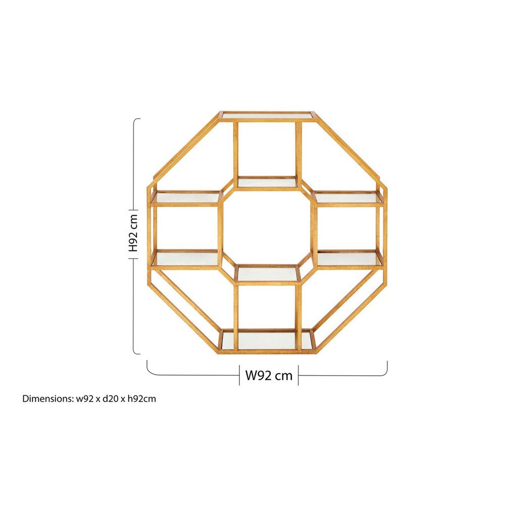 Wielopoziomowa metalowa półka w naturalnym kolorze 92 cm Zariah – Premier Housewares (zdjęcie 8)