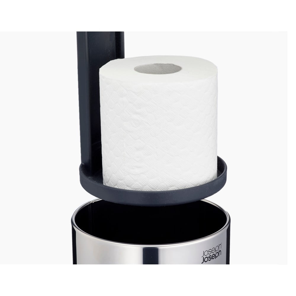Metalowy stojak na papier toaletowy w kolorze srebra Luxe – Joseph Joseph (zdjęcie 3)