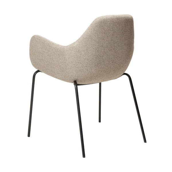 Beżowy fotel z materiału bouclé Zimmer – DAN-FORM Denmark-image-4