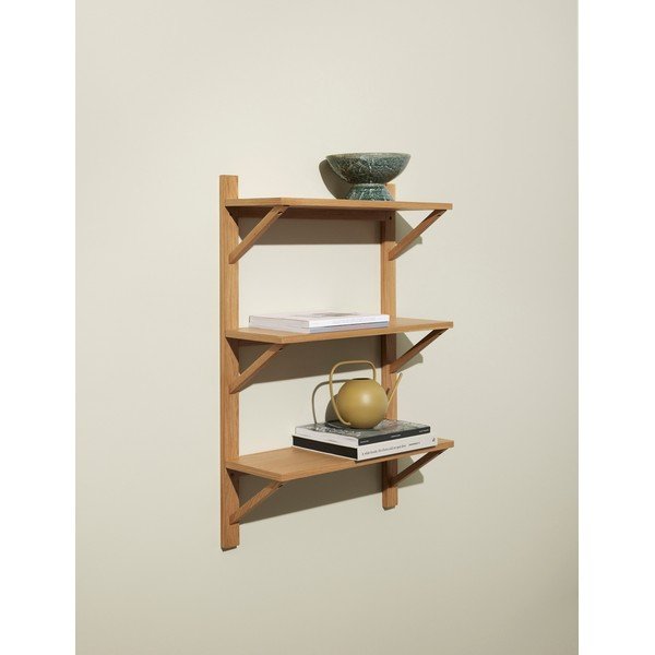 Wielopoziomowa półka w dekorze dębu w naturalnym kolorze 70 cm Triarch – Hübsch-image-1