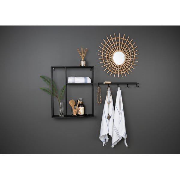 Czarna żelazna półka Canett Joy Thomas, 50x60 cm-image-1