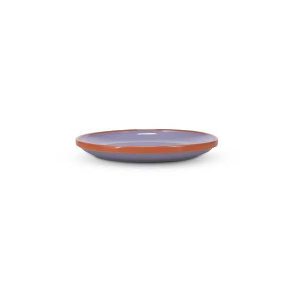 Pomarańczowy/fioletowy kamionkowy talerz deserowy ø 18 cm Duo – ONA-image-3