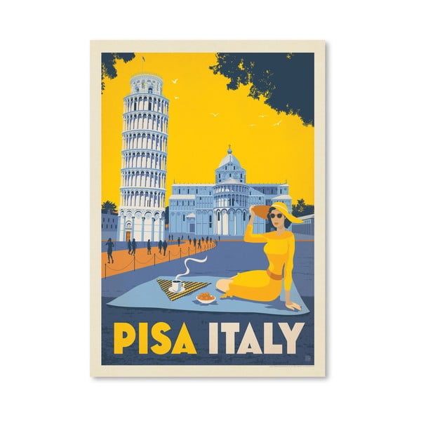 Plakat Americanflat Pisa, 42x30 cm